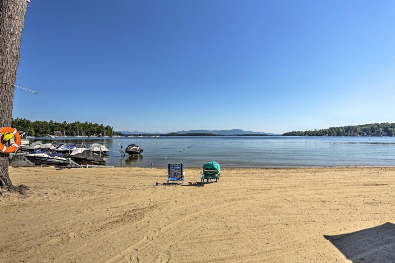 Lake Getaway Walk Across Street To Private Beach! Gilford Exterior photo