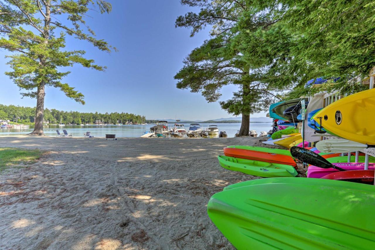 Lake Getaway Walk Across Street To Private Beach! Gilford Exterior photo